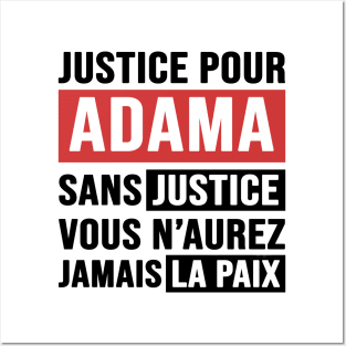 Justice Pour ADAMA Posters and Art